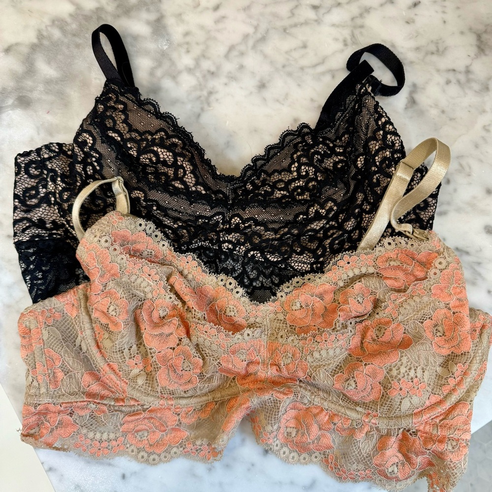 Lot of 2 Dairy Fairy Ayla Luxury Lace Nursing + Handsfree Pumping Bra